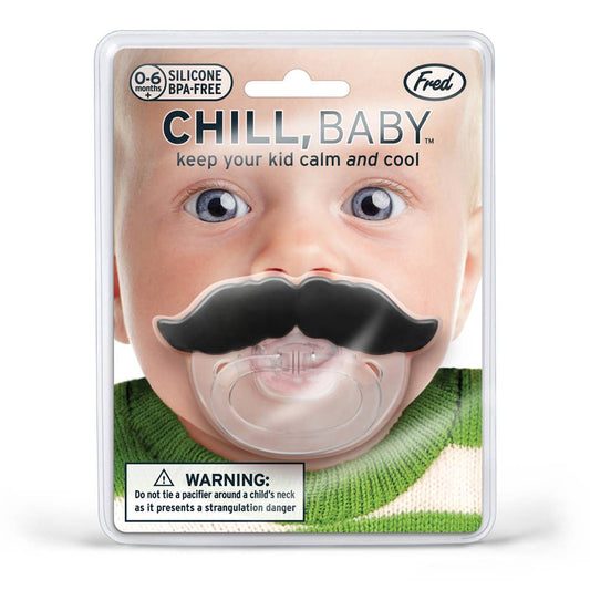 Fred & Friends - Chill Baby Pacifier - Mustache