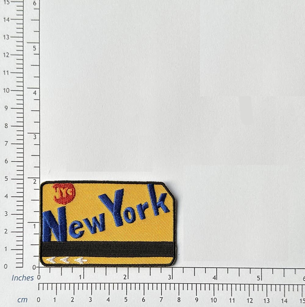 New York City Metrocard Iron On Patch - NY Subway Souvenir
