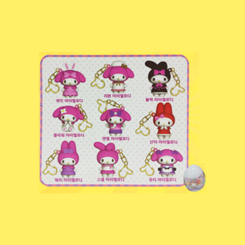 K_Wonderland - Sanrio Pretty My Melody Figure Key Ring Random Capsule BOX