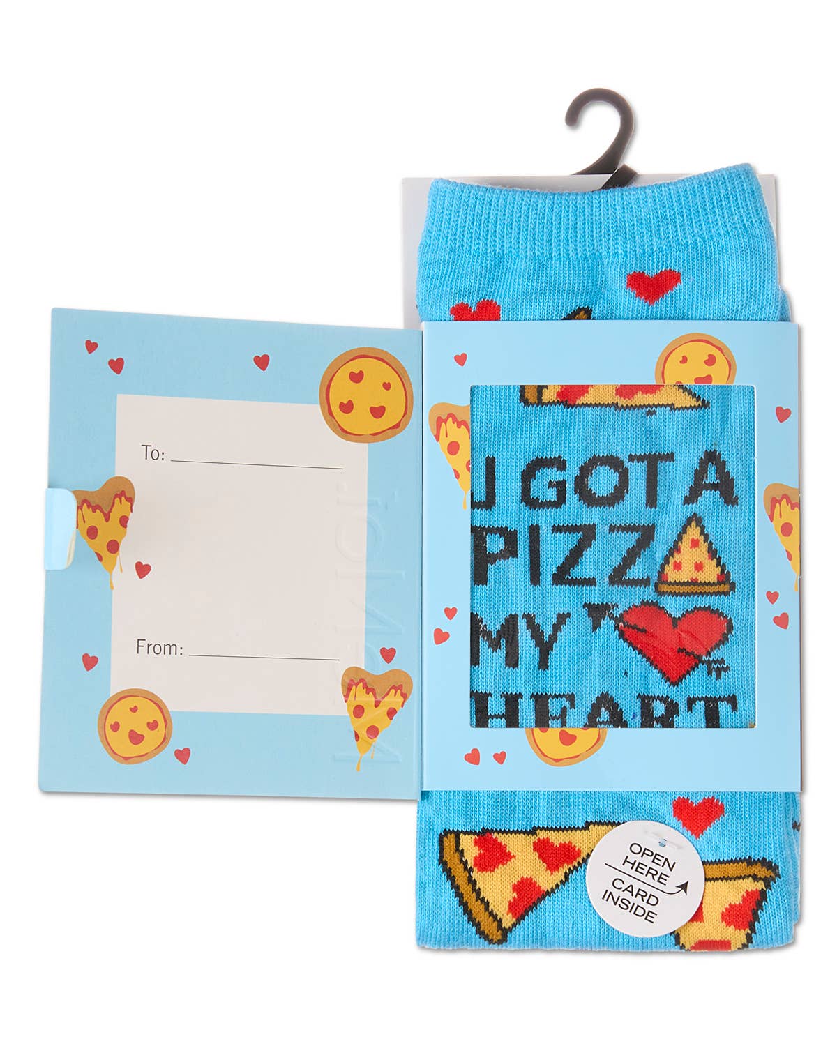 Women's U Gotta Pizza My Heart Greeting Card Socks