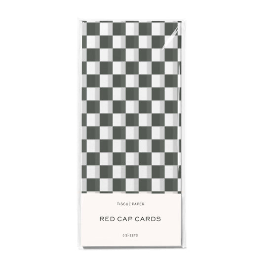 Black Checkers tissue paper