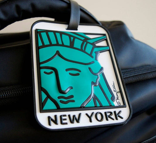 Mary Ellis - Statue Of Liberty 3-D Luggage Tag | New York Souvenir Tag
