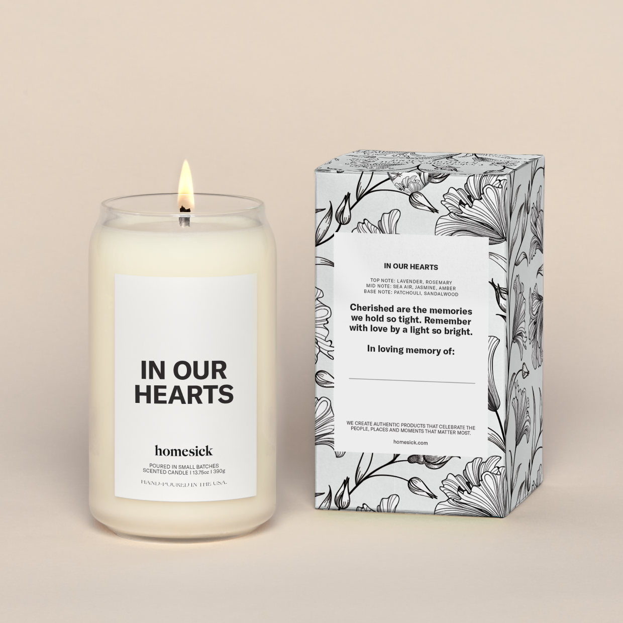 In Our Hearts Candle