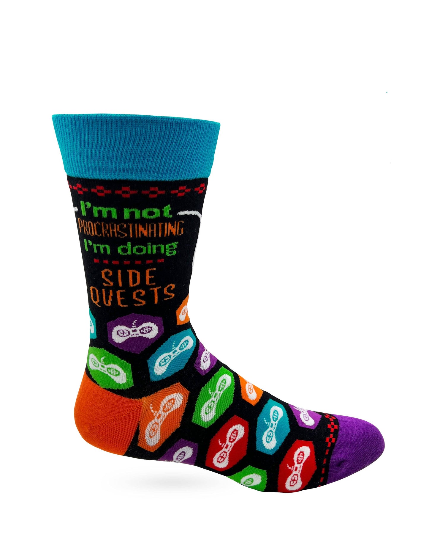 I'm Not Procrastinating I'm Doing Side Quests Men's Novelty Crew Socks