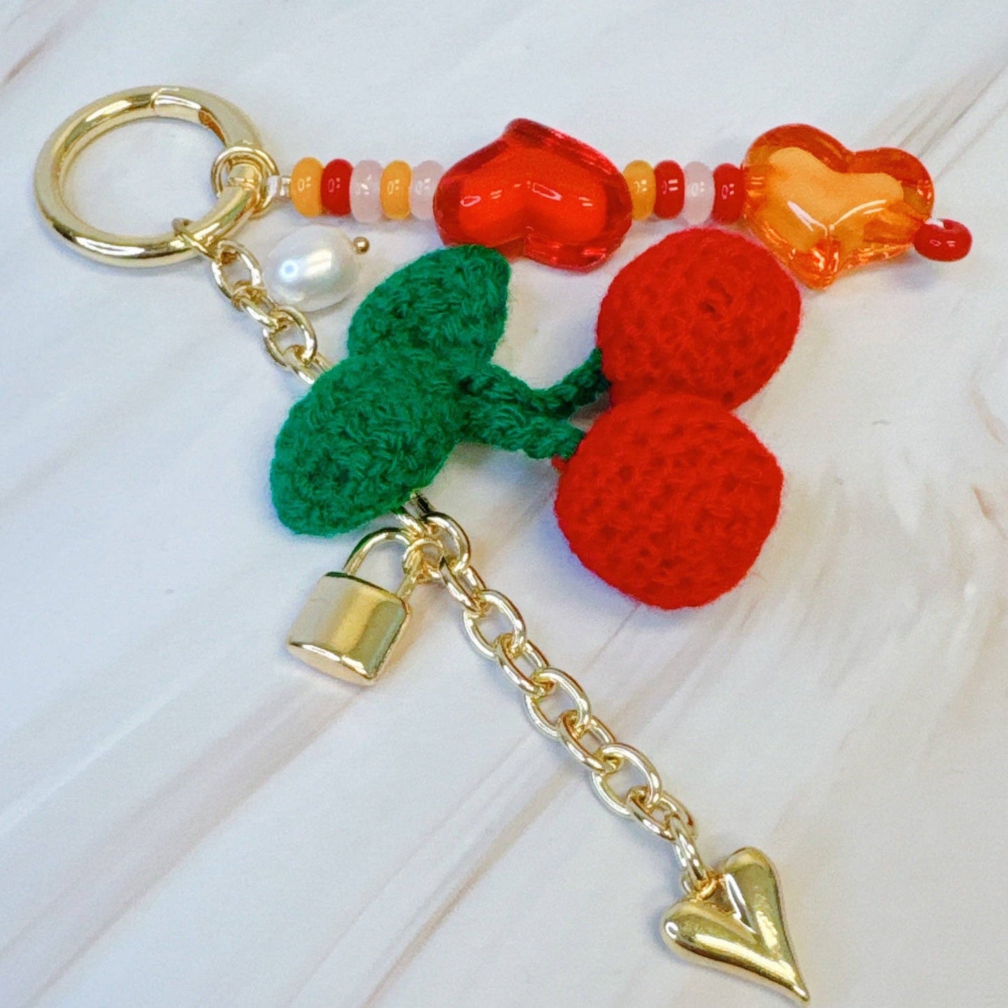 Ellison+Young - Heart Your Cherry Jingle Bag Charm