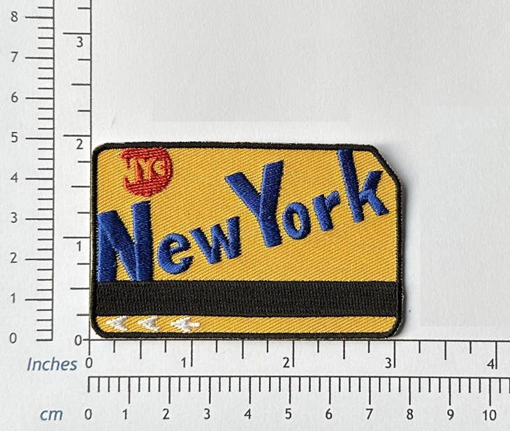 New York City Metrocard Iron On Patch - NY Subway Souvenir