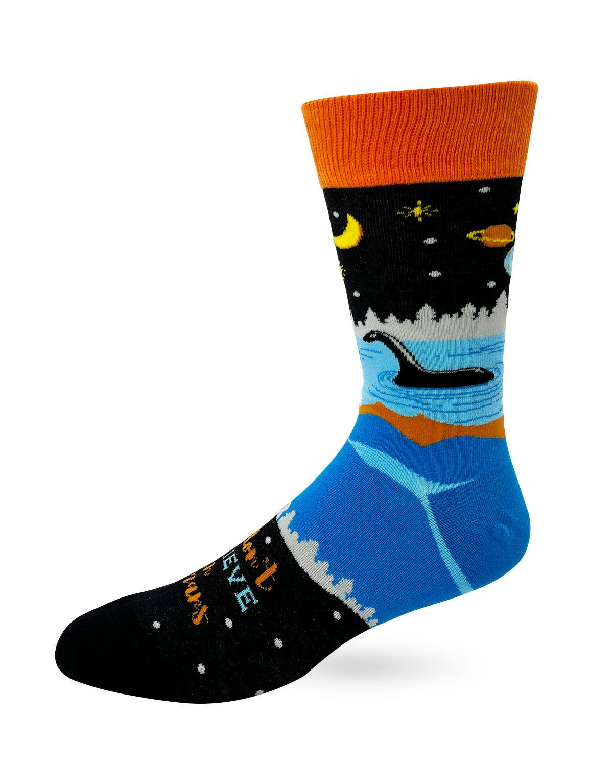 We Don't Believe in Humans Men's Novelty Crew Socks