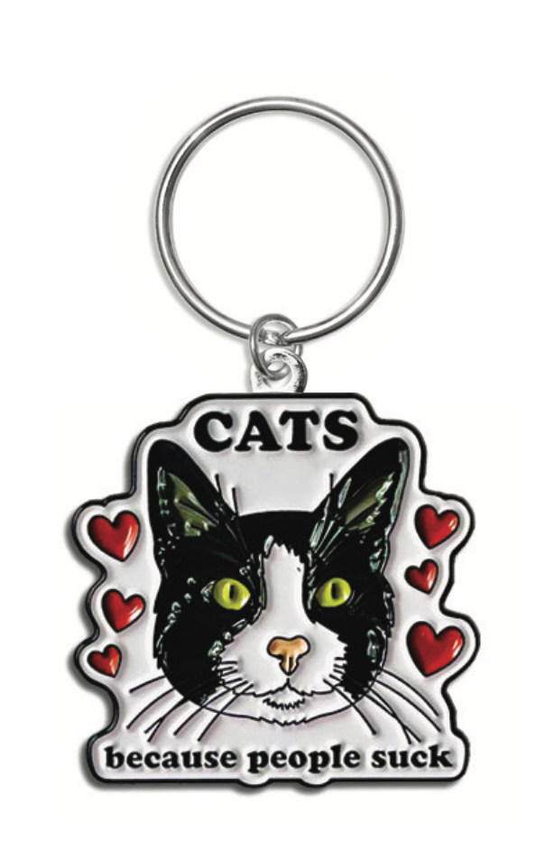 THE FOUND - Cats because People Suck Keychain