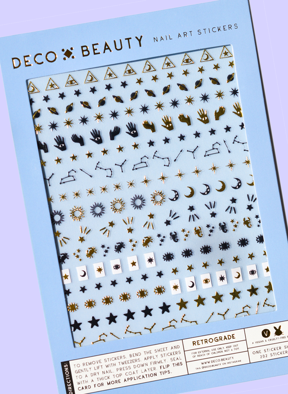 Deco Beauty - Nail Art Stickers - Retrograde