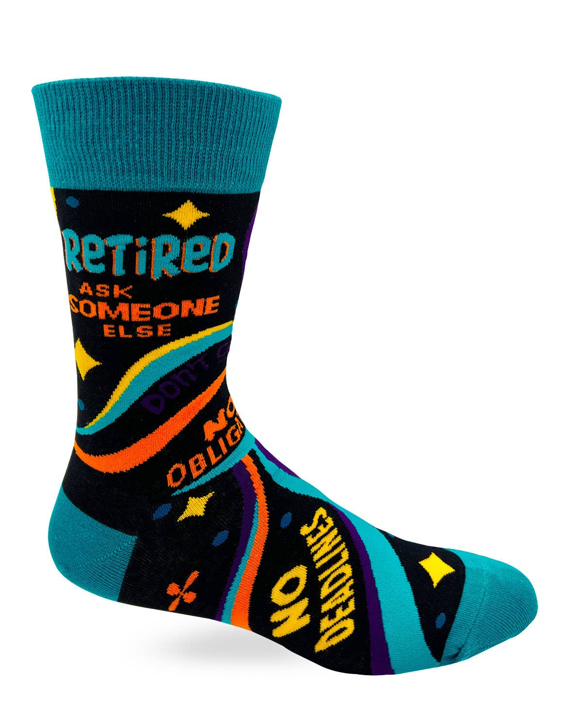 Retired Ask Someone Else Men's Novelty Crew Socks