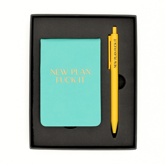 Properly Improper - New Plan Fuck It - Pocket Journal & Pen Box Set