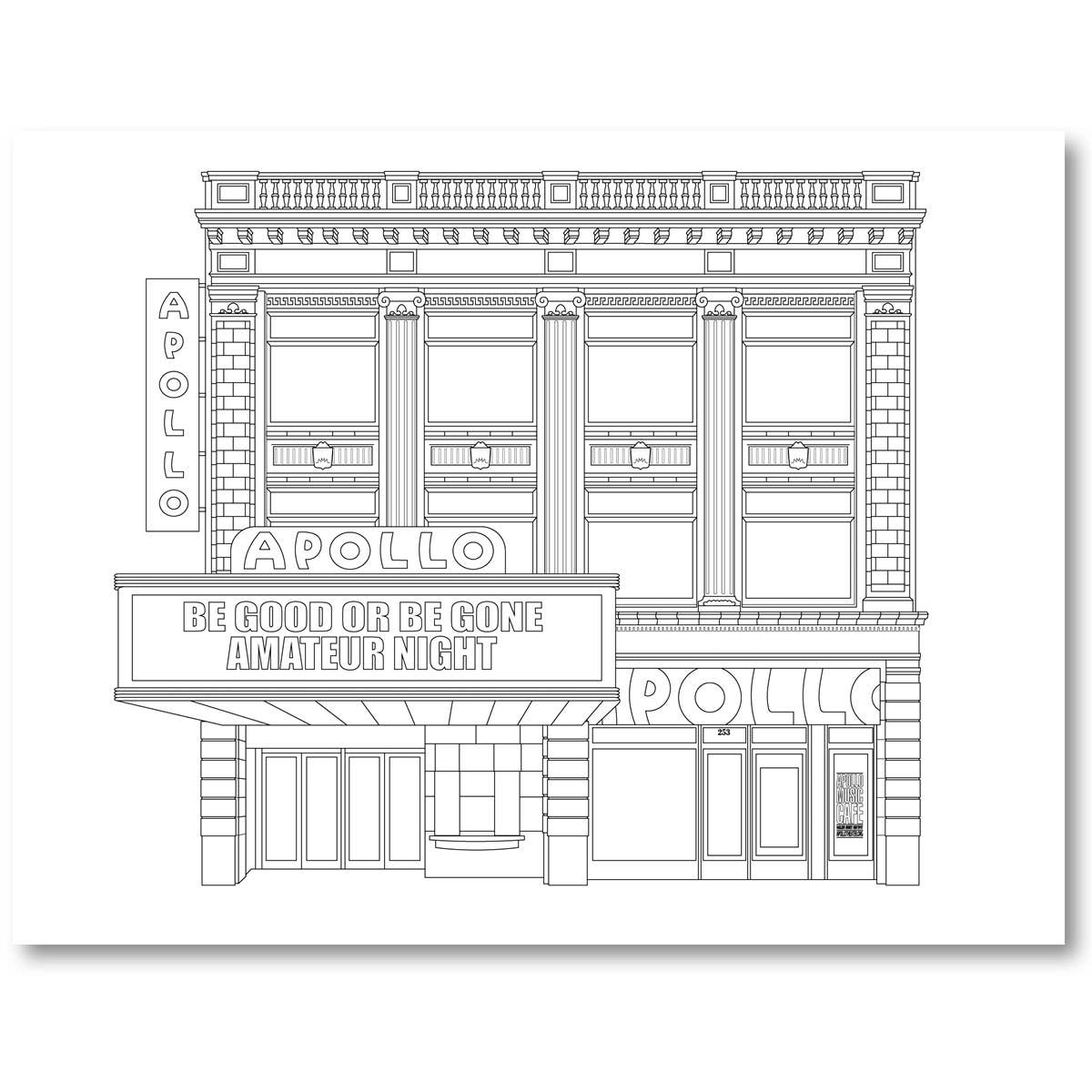 Color NYC Landmarks coloring book