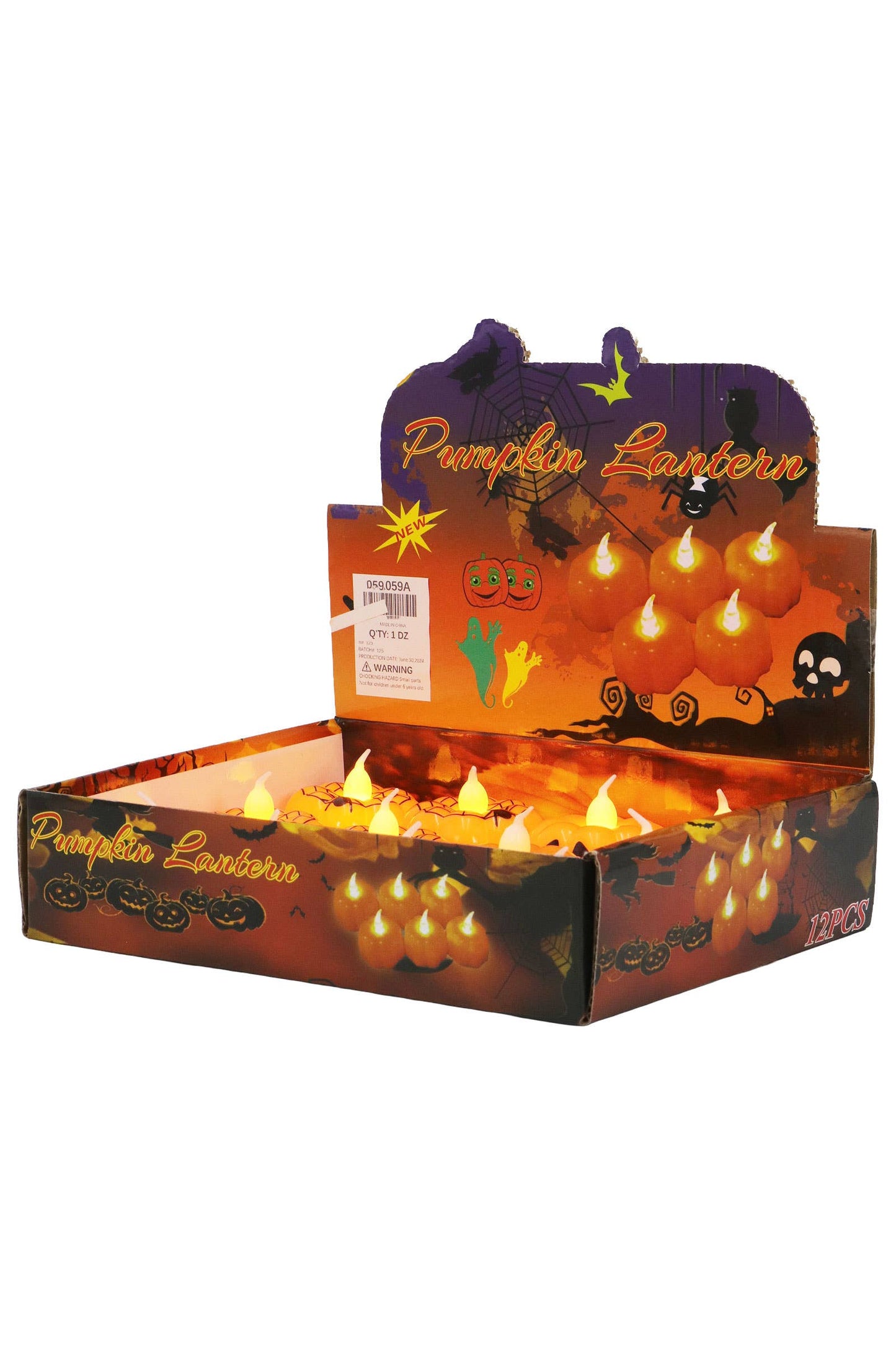 Halloween Pumpkin Lantern Led Candle Tealight