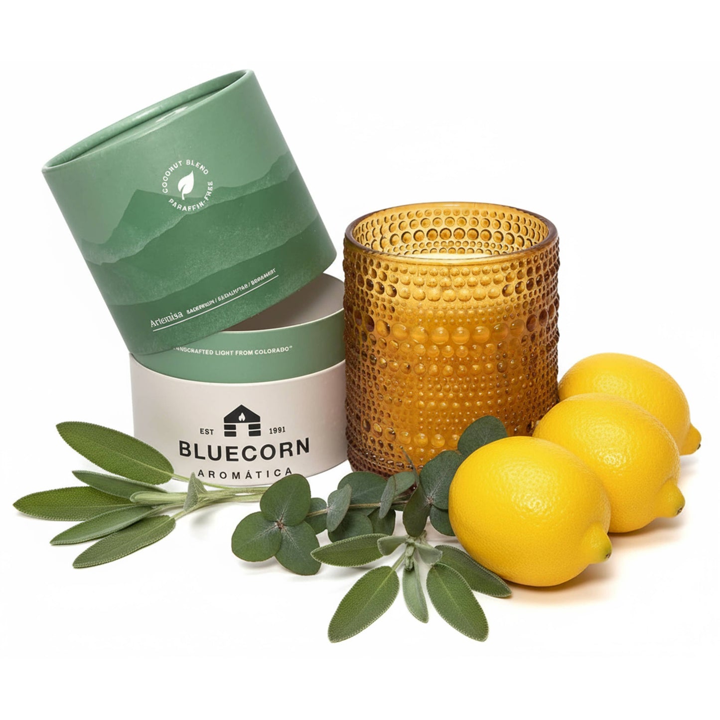 Artemisa Scented Candle — Sage, Bergamot, Citrus & Cedarwood