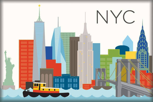 THE FOUND - New York City Skyline Magnet