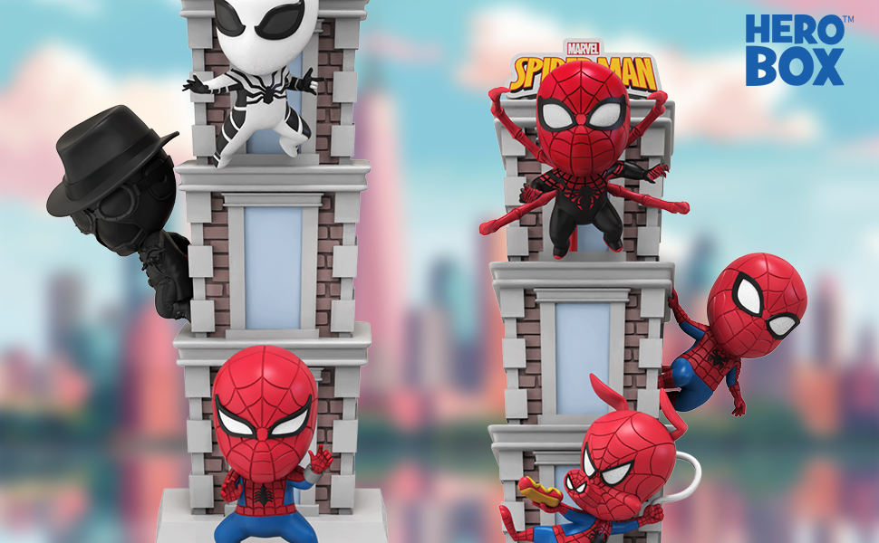 Marvel Spider-Man Tower Series Hero Box - Blind Box CDU