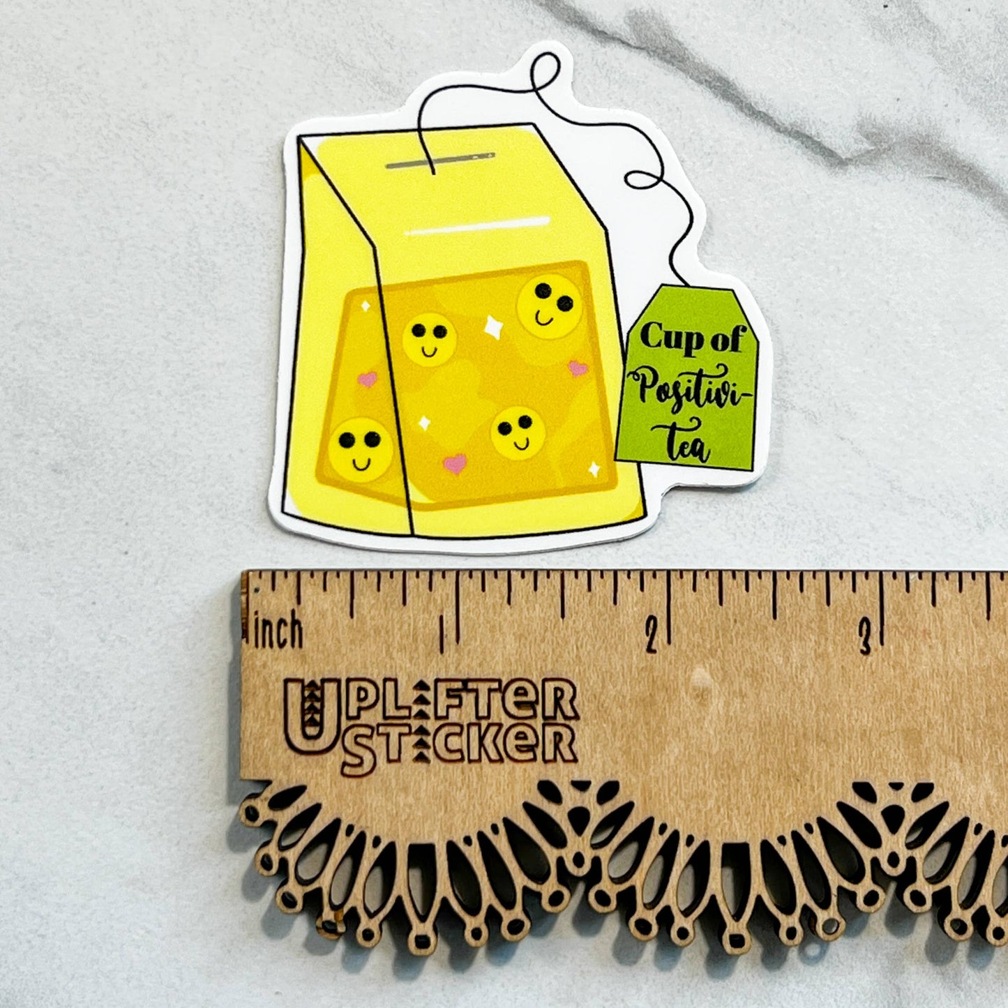 Cup of positivi-tea sticker