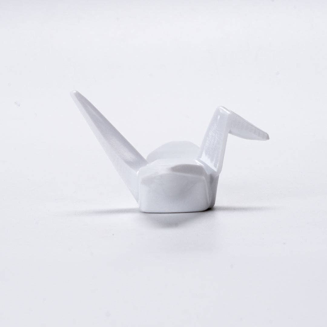 Urban Tokyo - Origami Crane Melamine Chopsticks Rest 2"L White (12/288)