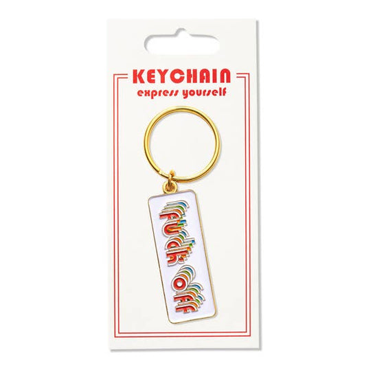 THE FOUND - Fuck Off (Rainbow) Keychain