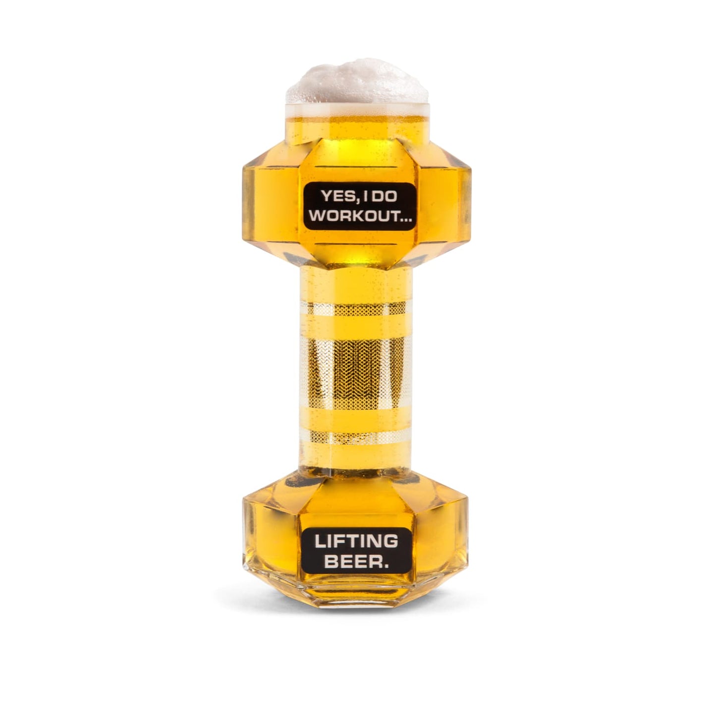 The Dumbbell Beer Glass