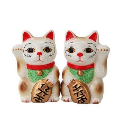 Lucky Cats Maneki Neko Salt and Pepper Shakers Set (4/48)