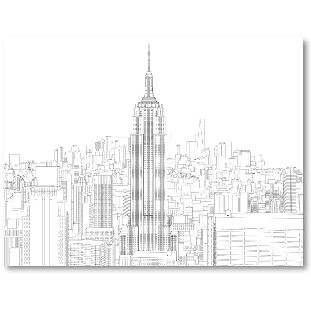 Color NYC Landmarks coloring book
