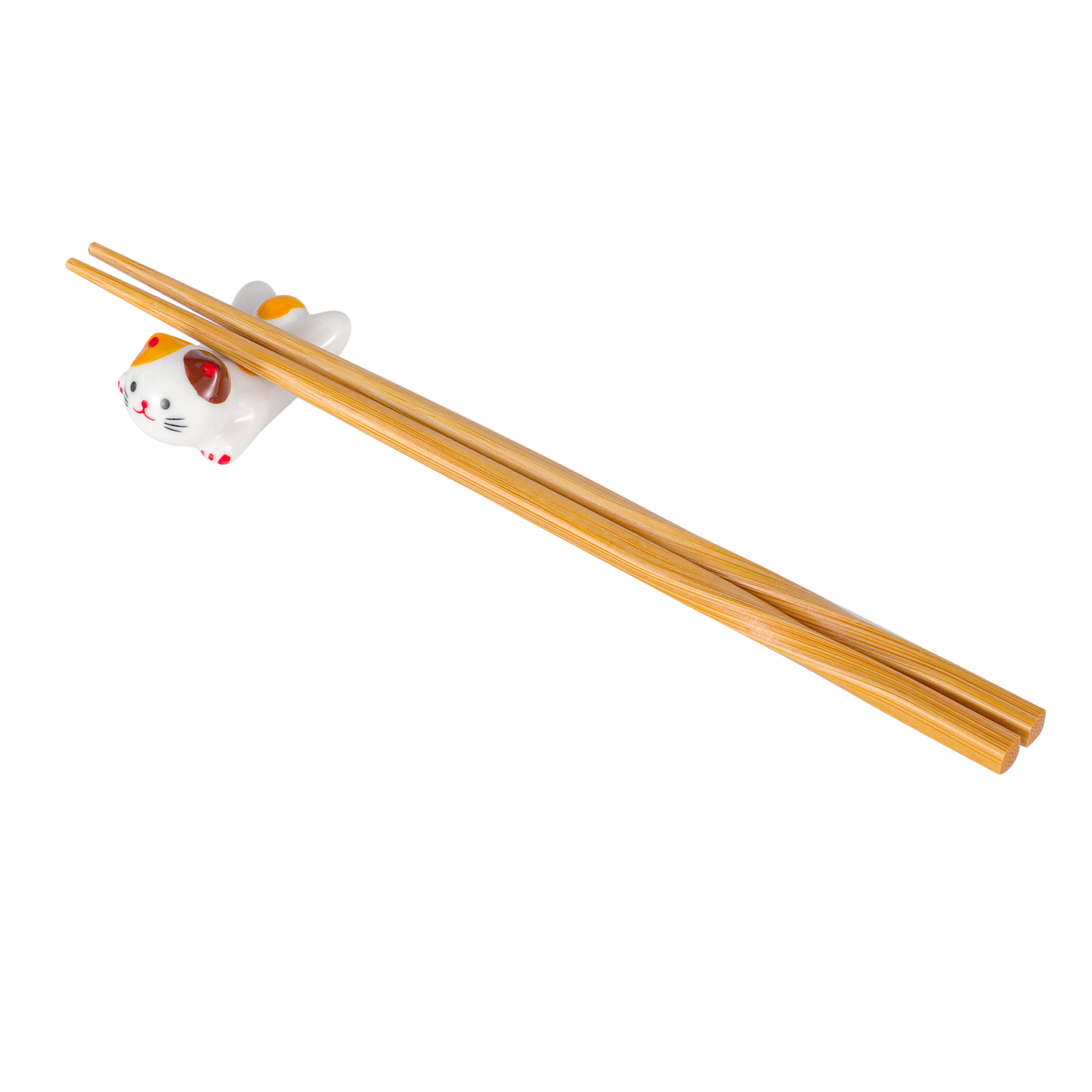 Cat Chopsticks Rest 2"L White (12/288)