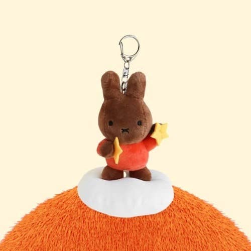 K_Wonderland - New! Miffy Dream on Cloud Plush Keyring Bag deco Charm