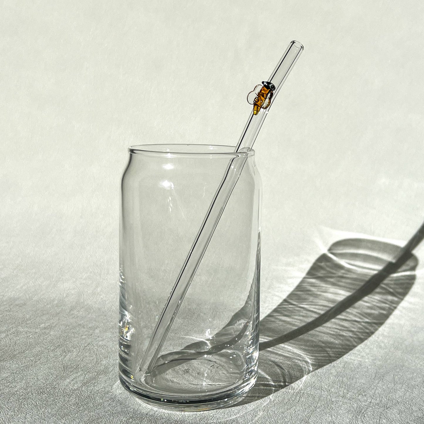 Glass straws with cute decal for 16 oz cup