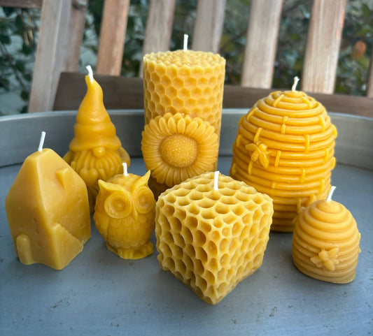 Assorted Beeswax Candles, Natural Beeswax Organic Candle