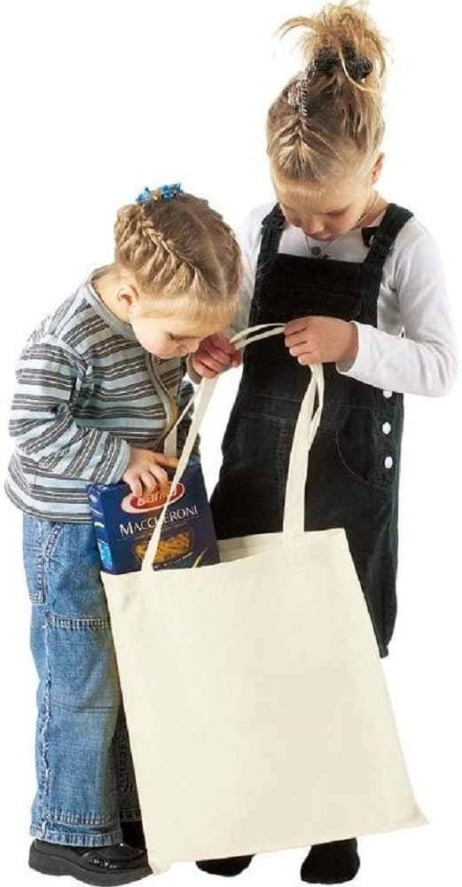 TBF Natural Cotton Canvas Basic Tote Bags Bulk - TB100