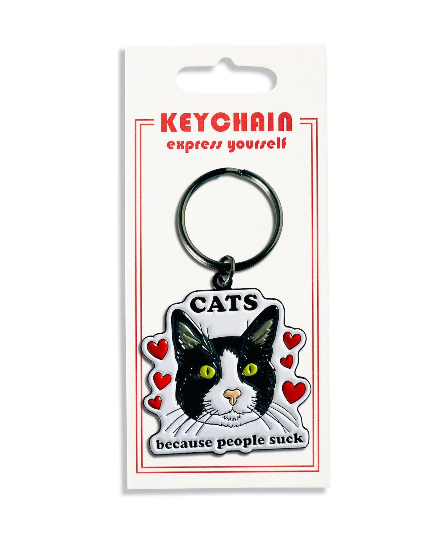 THE FOUND - Cats because People Suck Keychain