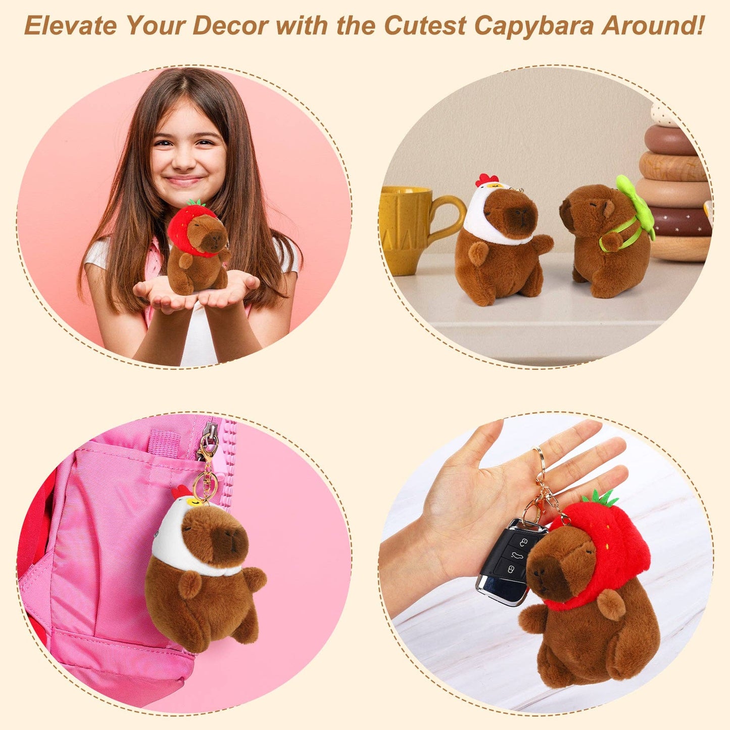 CapyFun - Capybara Plush Keychain