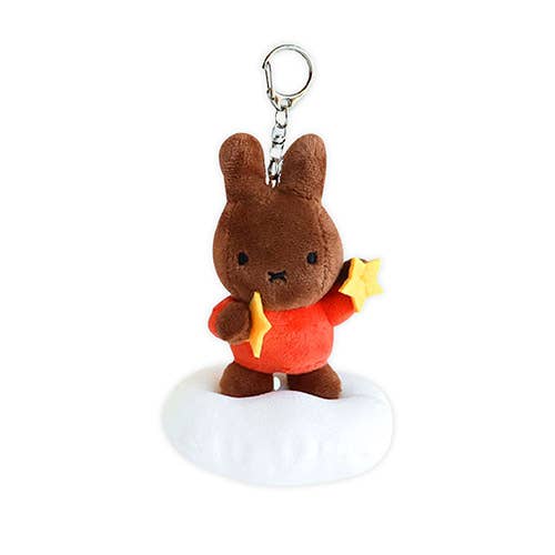 K_Wonderland - New! Miffy Dream on Cloud Plush Keyring Bag deco Charm