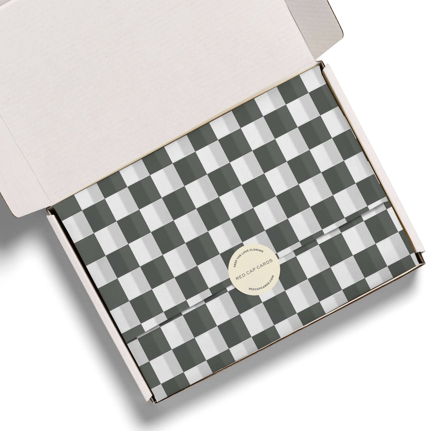 Black Checkers tissue paper