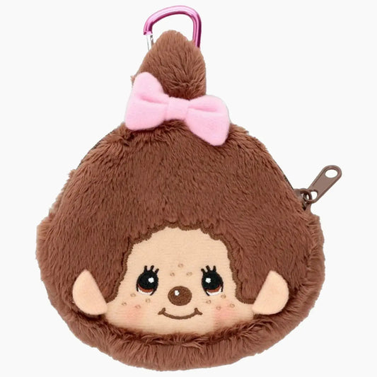 Springer Décor - Monchhichi Gamaguchi Coin Purse Zipper Brown with bow