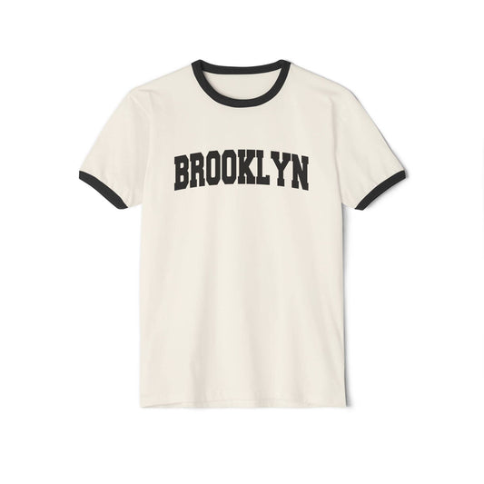 Hey Mountains - Brooklyn, New York Cotton Ringer Graphic Tee