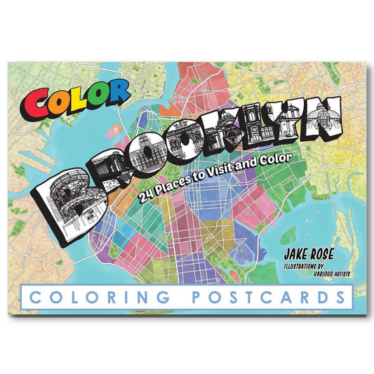 Brooklyn Coloring Postcards - Box Set of 24 designs - NYC