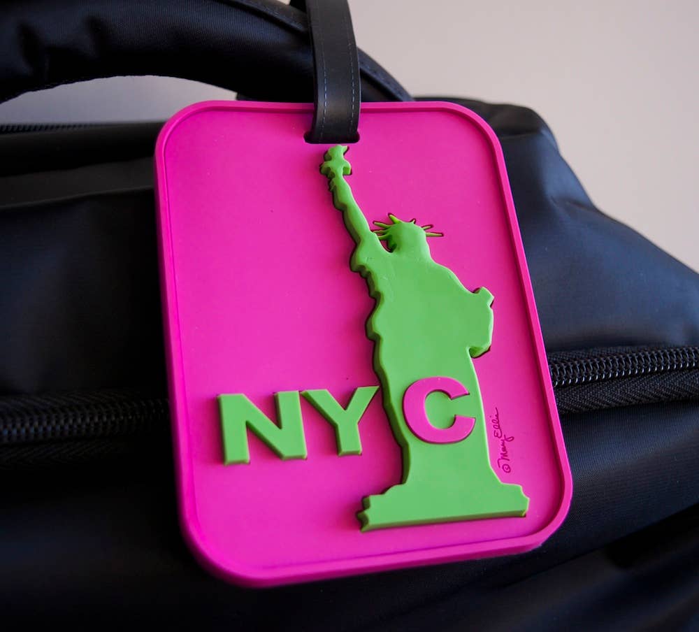 SALE NYC Statue Of Liberty Luggage Tag New York Souvenir