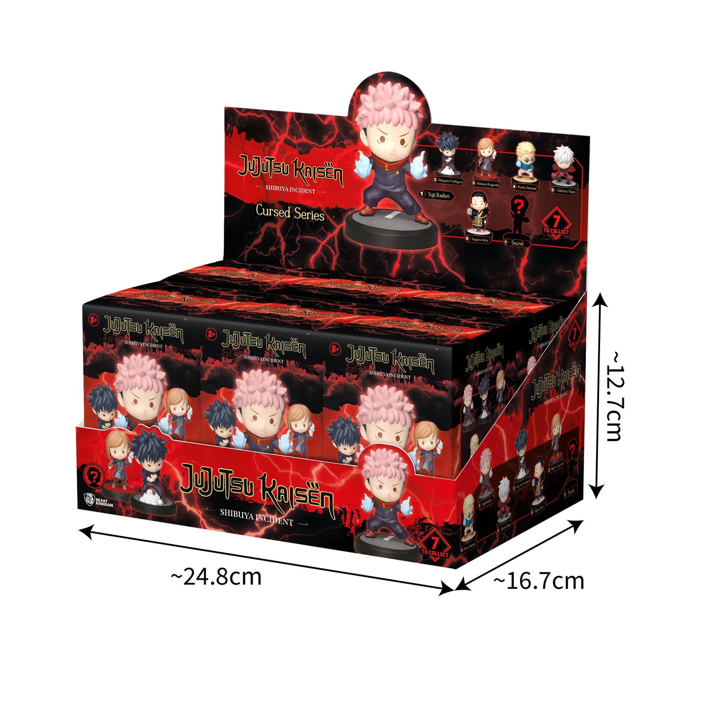 YuMe Jujutsu Kaisen Bobble Hero Window Box Collectible