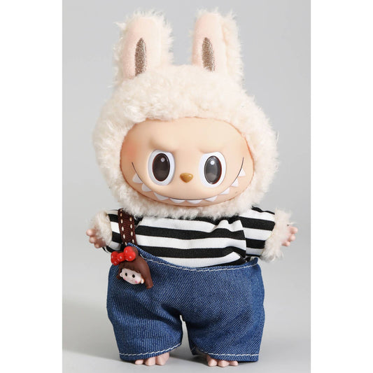 Girly - TWO PIECE STRIPE TOP JEANS LABUBU OUTFIT ONLY