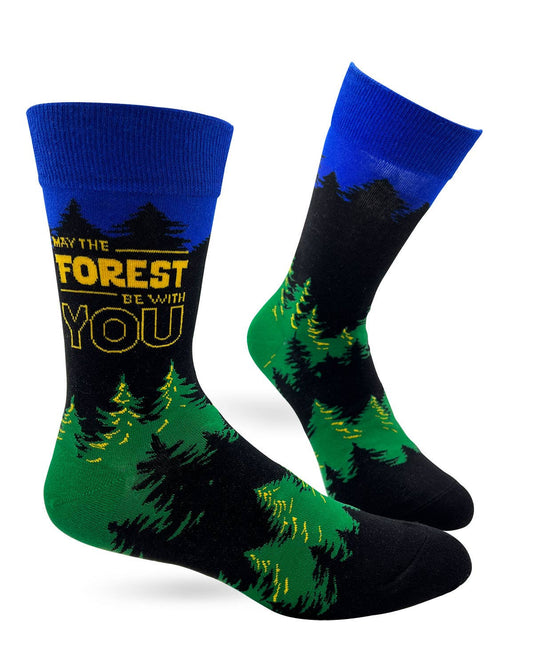 May The Forest Be With You Men's Novelty Crew Socks