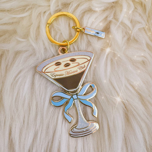 Wildflower + Co. - Espresso Martini Enamel Keychain