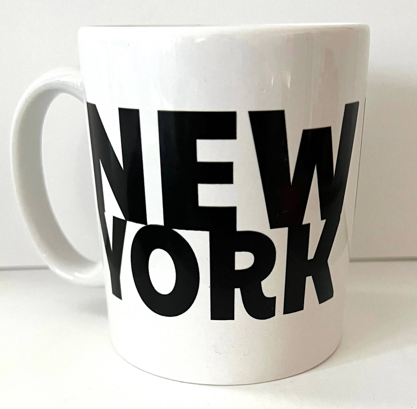 New York Graphic Text Mug