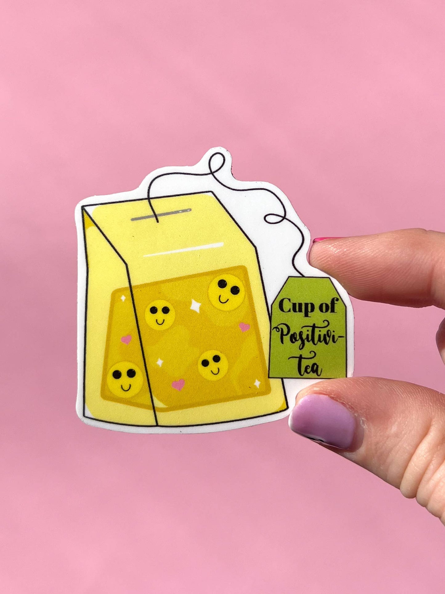 Cup of positivi-tea sticker