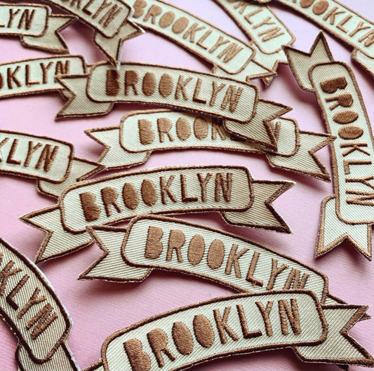 Brooklyn New York City Iron On Patch BK NY NYC Souvenir