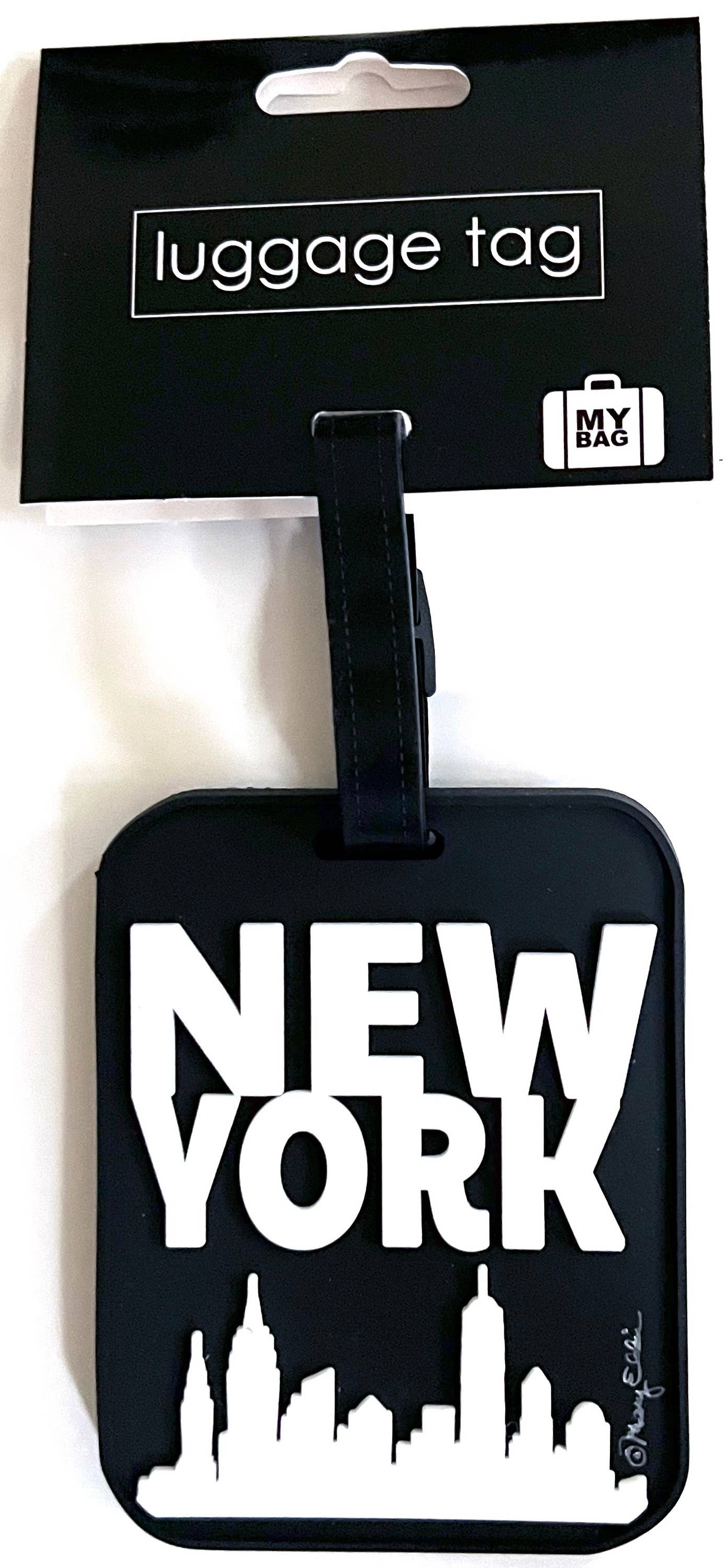 Mary Ellis - New York Luggage Tag Graphic Skyline