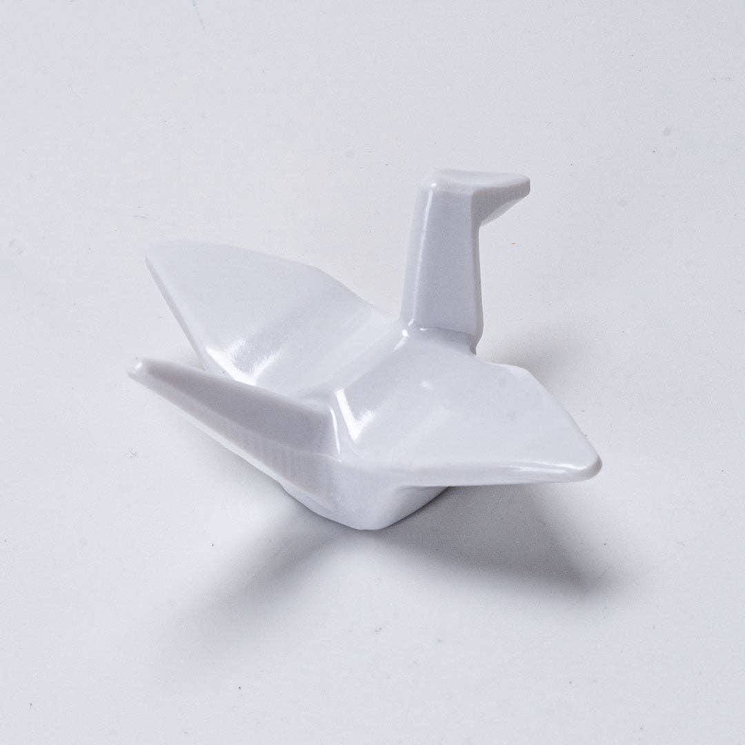 Urban Tokyo - Origami Crane Melamine Chopsticks Rest 2"L White (12/288)