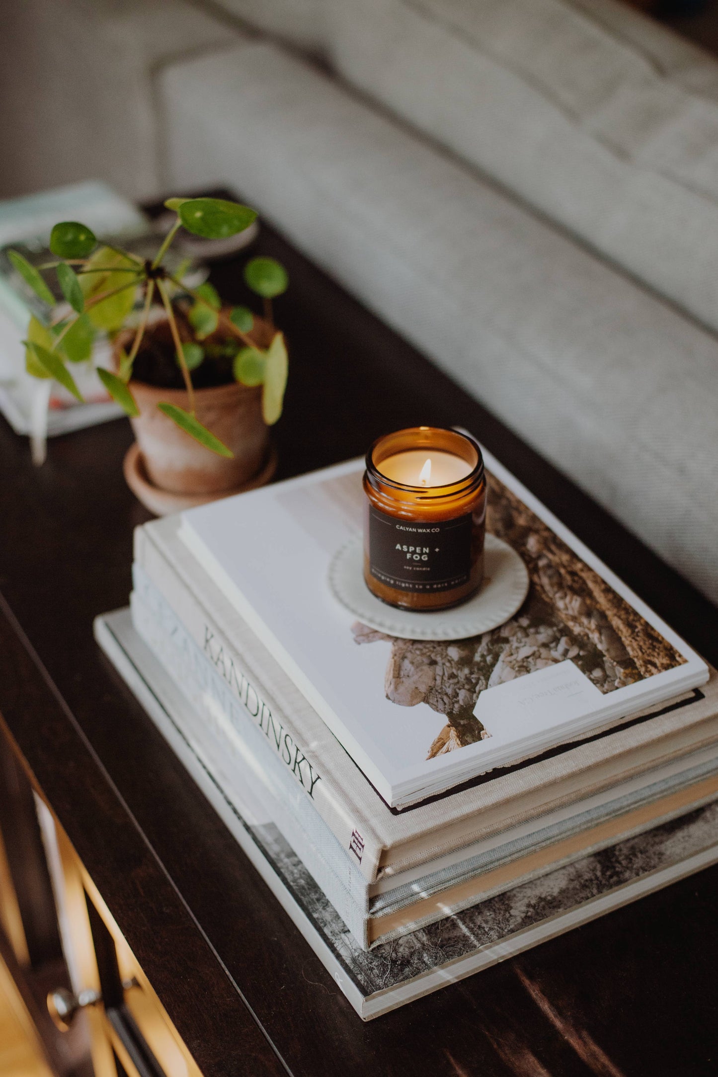 Aspen + Fog - Amber Jar Soy Candle