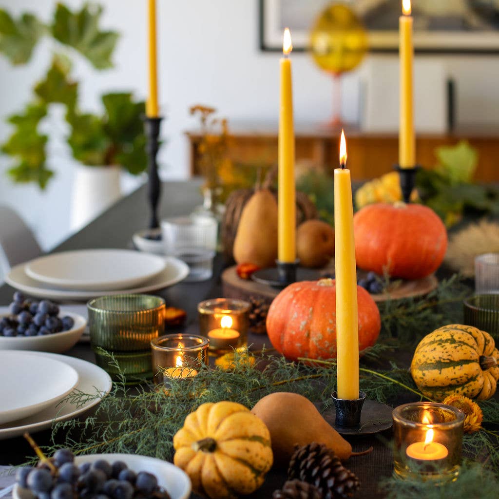 Bluecorn Candles - Beeswax Taper Candles – Dripless & Handmade in USA